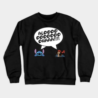 aloha - front only Crewneck Sweatshirt